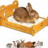 Small Animal Jevnd | Jevnd Large Guinea Pig Bed Frame With Mat, Soft Fleece Small Animal Bed For Cage, Dwarf Bunny Bed For Rabbits, Guinea Pig House Habitats For Chinchilla, Rat, Ferret, Squirrel, Hedgehog, Gerbil