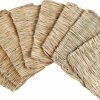 Small Animal Tcrogsciss | Natural Grass Woven Mat Rabbit Mat For Small Animal Bunny Bedding Nest Chew Toy Bed Play Toy For Guinea Pig Parrot Rabbit Hamster Rat, 10 Pcs (Small)