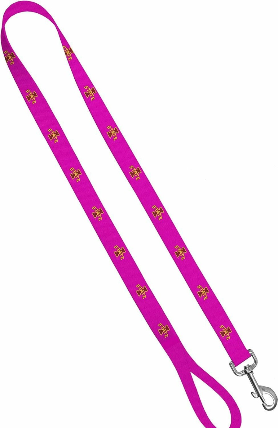 Small Animal Moose Pet Wear | Moose Pet Wear Leash 1\" X 6', Iowa State - Logo On Pink