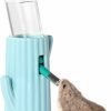 Small Animal BUCATSTATE | Bucatstate Hamster Water Bottle With Holder Cactus Ceramic Leakproof Water Feeder For Syrian Dwarf Hamsters Gerbils Mice Rats Degus Small Pet Rodents (Blue)