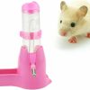 Small Animal Hemobllo | Hemobllo Bunny Feeder Hamster Hanging Water Bottle Pet Dispenser With Base Hut Pet Auto Dispenser For Dwarf Ferrets Rabbits Hamster Rat Hedgehog And Other Small Animals (125Ml, Yellow)