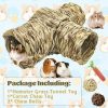 Small Animal PINVNBY | Pinvnby Guinea Pig Grass House With Chew Toys Little Rabbit Natural Hideout Small Pet Grass Hut With Play Toys For Bunny Hamster Rat Chinchilla Hedgehog Squirrel Gerbil(Ball At Random)