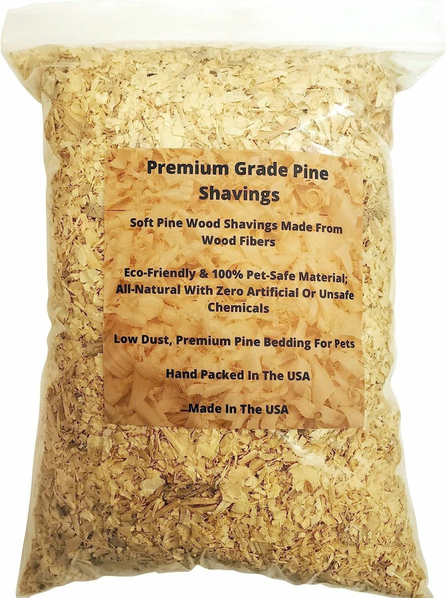 Small Animal Wood Smith USA | Wood Smith Usa Premium Pine Bedding | Dust Free, Soft Shavings | All Natural | Chicken Coops | Animal Bedding | Small Animals | Odor Control (4 Quart)