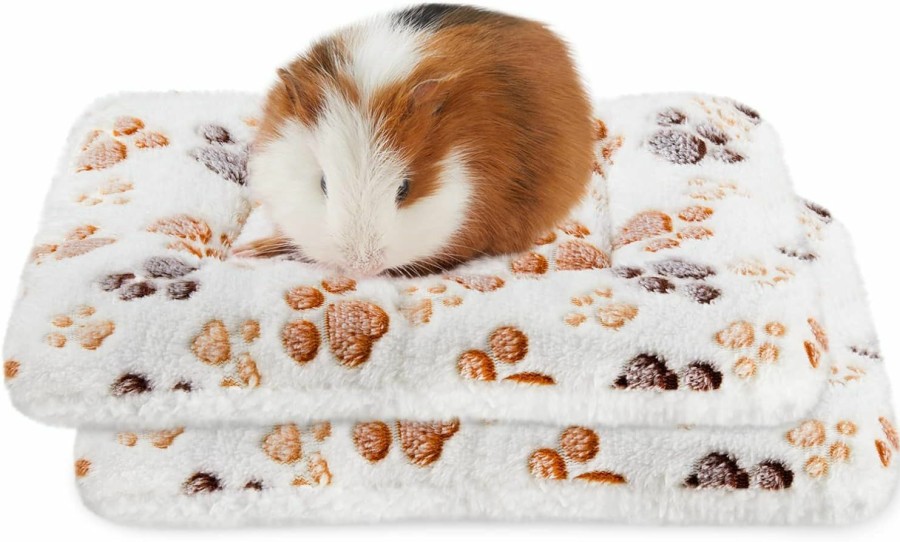 Small Animal Amakunft | Amakunft 2 Pcs Guinea Pig Bed Mat Washable, Rabbit Winter Bed Pad For Indoor, Warm Small Animal Bed Mattres, Fleece Sleeping Pad For Bunny, Rat, Hedgehog, Sugar Glider, Chinchilla