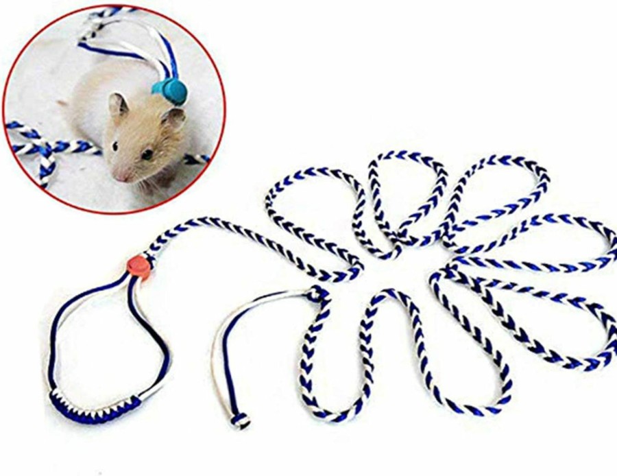 Small Animal Zittop | Zittop 1Pc Small Animal Leash Lead Harness Rope Hamster Rat Mouse Adjustable Rope