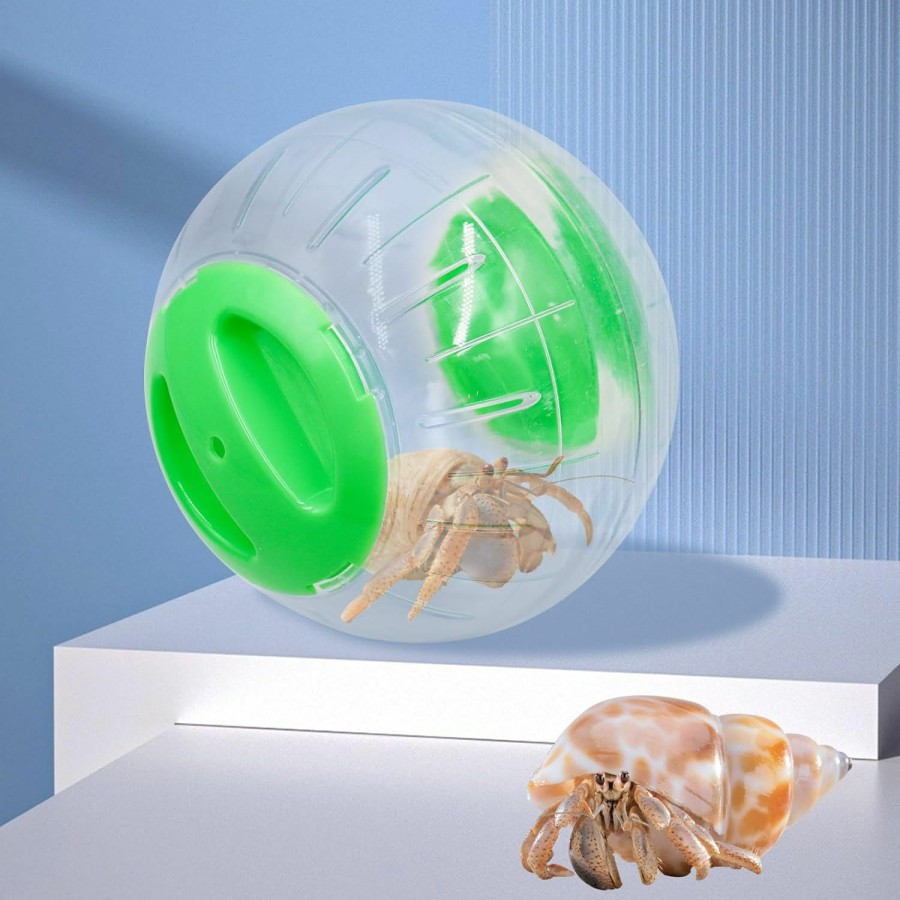 Small Animal Neeenn | Hermit Crab Running Ball Toy, Small Animals Cage Accessory, Tank Accessory, Suitable For Hermit Crab Hamster Rat