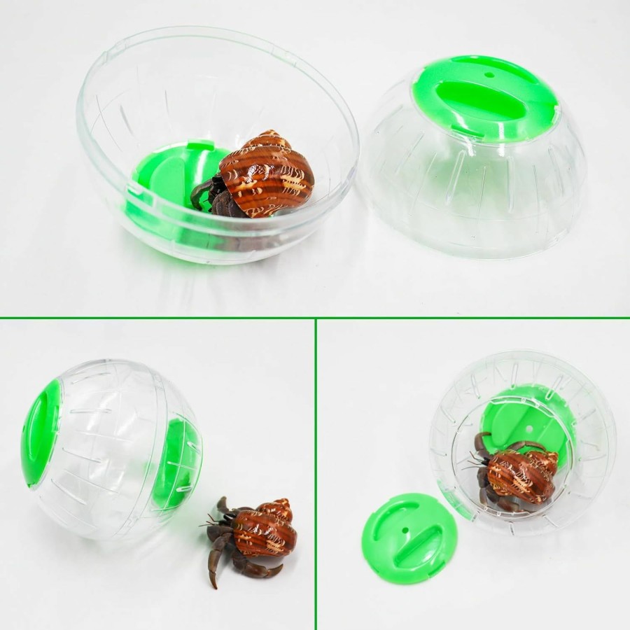 Small Animal Neeenn | Hermit Crab Running Ball Toy, Small Animals Cage Accessory, Tank Accessory, Suitable For Hermit Crab Hamster Rat