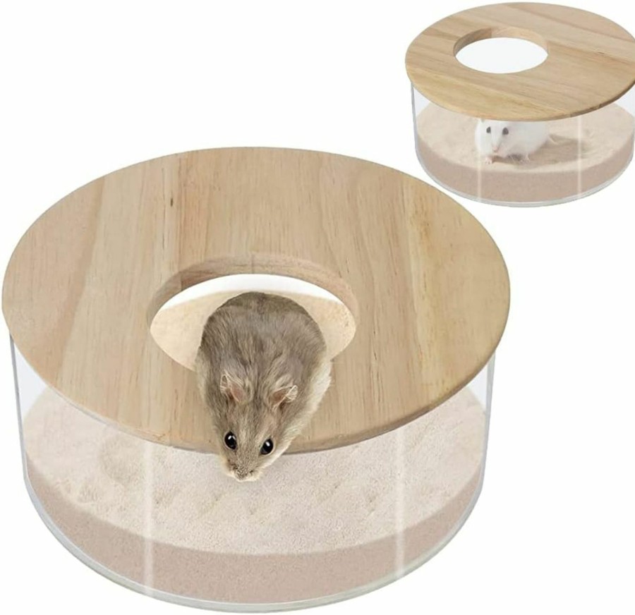 Small Animal TIBLACK | Large Hamster Sand Bath Box, Transparent Acrylic Sand Bath Box And Hamster Bathroom, Hamster Home And Hamster Accessories