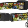 Small Animal Buckle-Down | Buckle-Down Breakaway Cat Collar - Stacked Wilderness Explorers Badges - 1/2\" Wide - Fits 6-9\" Neck - Small