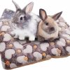 Small Animal kathson | Kathson 2 Pcs Rabbit Bed Mat Guinea Pig Warm Bed Small Animal Plush Bed Winter Thick Fleece Sleep Pad For Bunny Hamster Squirrel Chinchilla Ferrets Hedgehog