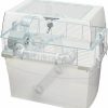 Small Animal Ferplast | Ferplast Duna Space Hamster Cage, Extra-Deep 11.5-Inch Base Promotes Instinctual Burrowing While Containing Litter & Debris, Includes All Accessories And Play Tunnels, 22.6L X 18.7W X 21.5 Inches