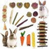 Small Animal AZELMADE | Azelmade 24Pcs Rabbit Toys, Cute Bunny Toys For Rabbits, Rich And Interesting Guinea Pig Toys, Hamster Toys And Chinchilla Toys