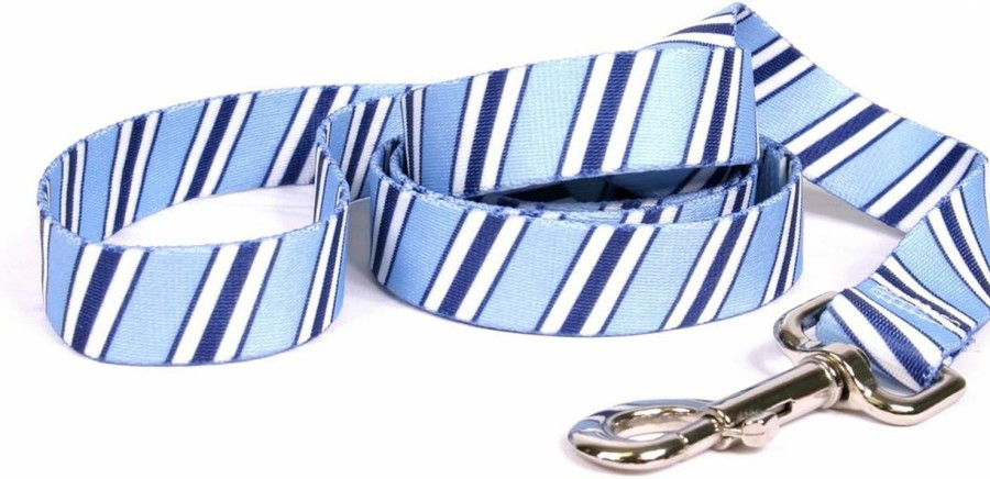 Small Animal Yellow Dog Design | Yellow Dog Design, Team Spirit Lt. Blue, Dk. Blue & White Dog Leash, Extra Small 3/8\" X 60\" (5 Ft.)