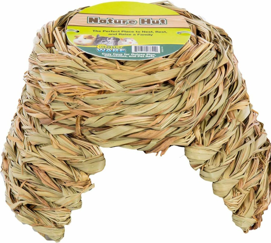 Small Animal Ware Manufacturing | Ware Manufacturing Natural Willow And Grass Pet Hut For Small Pets, Medium