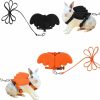 Small Animal Mogoko | Mogoko 2 Pcs Cute Halloween Rabbit Harness And Leash Set, Adjustable Bunny Vest Dress With Lead For Ferret Guinea Pig Kitten Small Animals(Xs Size)