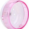 Small Animal Fockety | Fockety Hamster Toy, Sturdy Plastic Material Detachable Bracket Lightweight Hamster Wheel, For Guinea Pig(Pink)