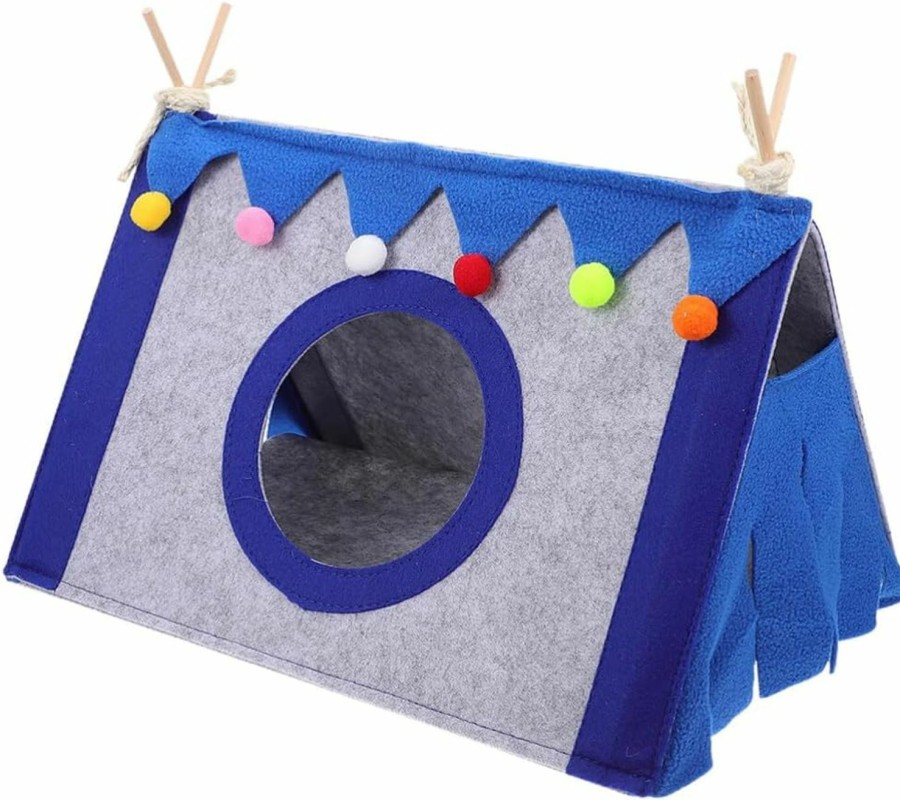 Small Animal Mipcase | Mipcase Bunny Houses And Hideouts Rabbit Cage Accessories Hamster Hideout Rabbit Bed Rat Bed Tent Guinea Pig Hides Rabbit Hut Warm Keeping Hamster Tent Felt Cloth Winter Small Pet Supplies