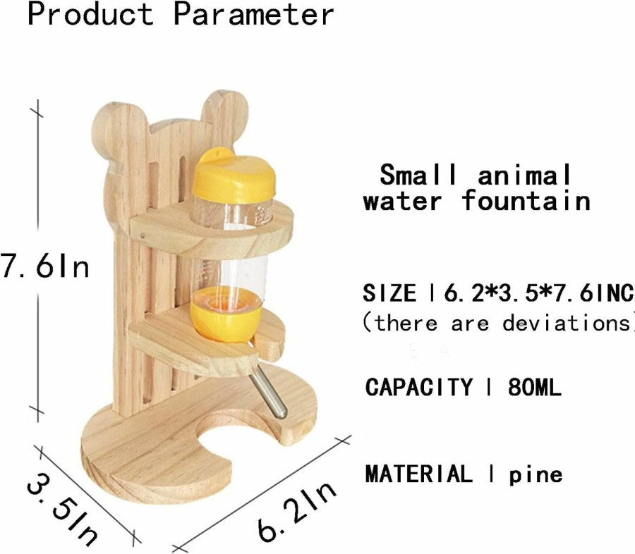 Small Animal Hamiledyi | Hamiledyi Pet Hanging Water Bottles Adjustable Height Hamster Water Dispenser 80Ml Water Bottle No Drip For Small Rodents Animals Guinea Pig Hamster Gerbil Dwarf Hamster