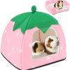 Small Animal BWOGUE | Bwogue Guinea Pig House Bed Cozy Hamster Cave Large Hideout For Dwarf Rabbits Hedgehog Bearded Dragon Winter Nest Hamster Cage Accessories