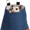 Small Animal HardcorePet | Hardcorepet Sugar Glider Pouch For Cage, Sleeping Pouch Bag Warm Nest Bed For Sugar Glider Cage Accessories And Toys, Small Animals Cage Sleep Bag, Sack Swing Hanging Bed (Yellow)