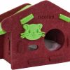 Small Animal neolun | Neolun Guinea Pig House, Felt Guinea Pig Hideout Small Animal Hideout Hut For Chinchilla Guinea Pig Hamster Hedgehog Playing Sleeping Hiding (Small,Orange)