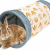 Small Animal AFYHH | Afyhh Guinea-Pig Rabbit Tunnel-Tube Toys - Bunny Hamster Hideout Small Animal Activity Tunnels Hideaway Accessoies For Dwarf Rabbits Guinea Pigs Kitty (Pink)