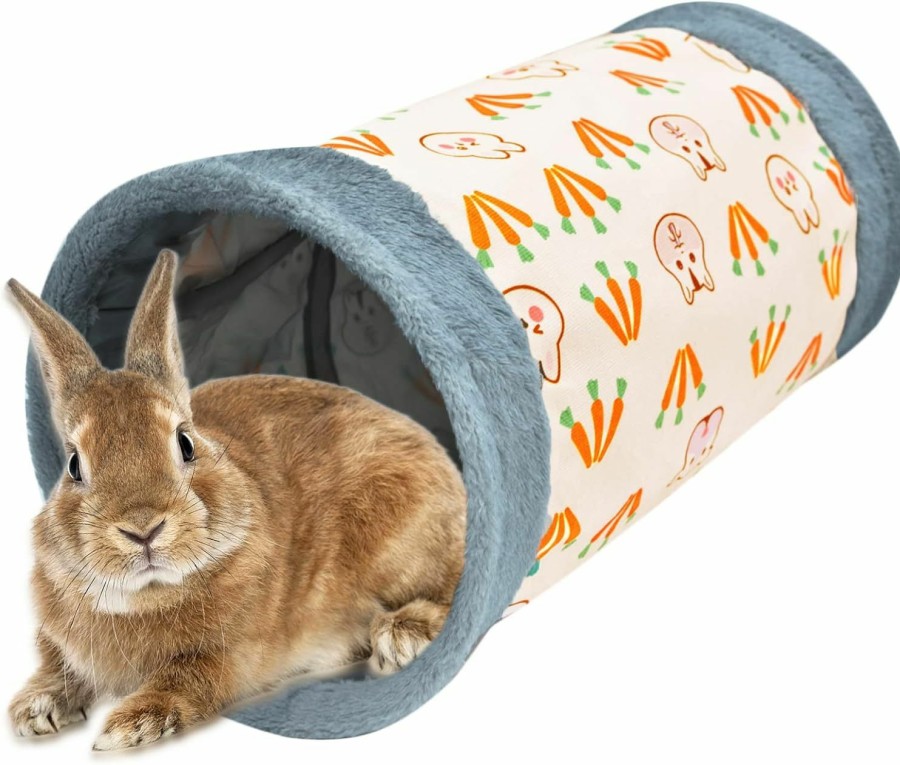 Small Animal AFYHH | Afyhh Guinea-Pig Rabbit Tunnel-Tube Toys - Bunny Hamster Hideout Small Animal Activity Tunnels Hideaway Accessoies For Dwarf Rabbits Guinea Pigs Kitty (Pink)