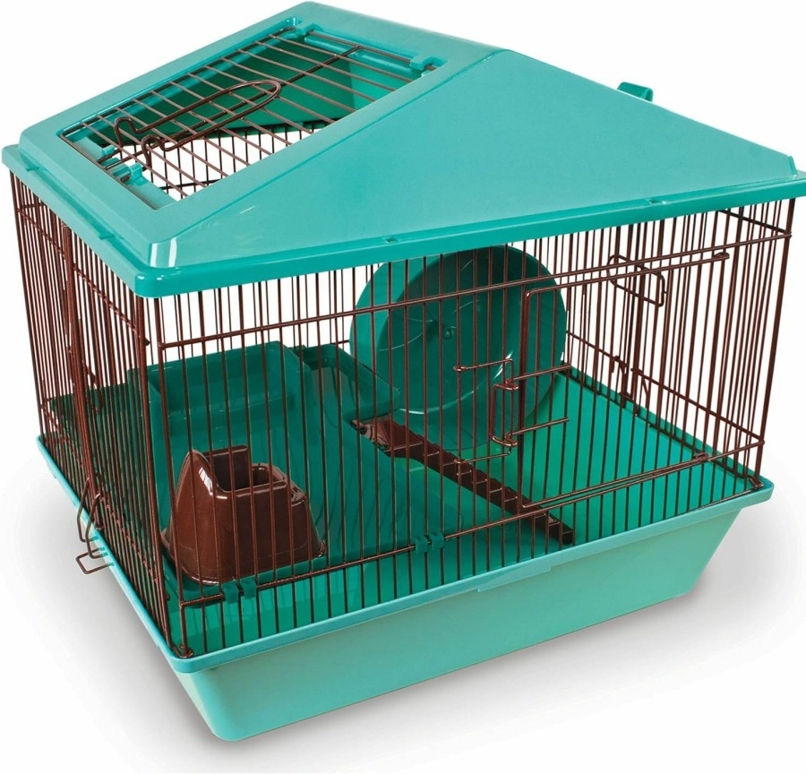 Small Animal Ware Manufacturing | Ware Manufacturing Animal House 16" 2 Level For Hamster - Colors May Vary