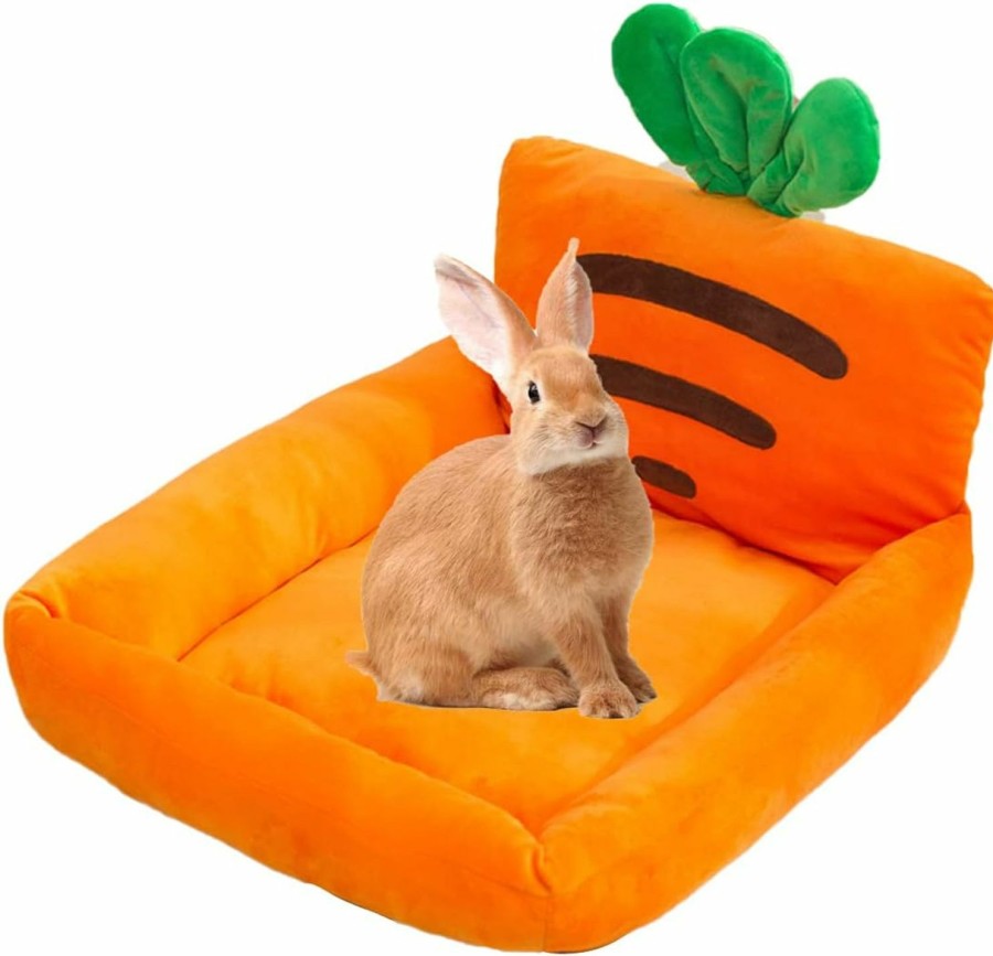 Small Animal Acsist | Acsist Bunny Bed Carrot Shape Rabbit Winter Bed Mat Warm Small Animal Mattres Sleep Bed For Guinea Pig Chinchilla Squirrel Hedgehog Bunny And Other Small Animals(Square-Shaped)