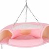 Small Animal Pssopp | Hamster Tunnel Bed, Small Animal Hanging Tunnel Pink Hamster Toys Warm Nest Tunnel Toys For Squirrels Small Guinea Pigs Sugar Glider Ferret Rat(S)