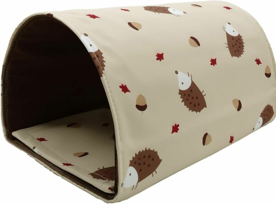 Small Animal Ymid Select | Handmade Sleeping Hideout Cave Tunnel For Baby Chinchillas/Mice/Gerbil Rats/Chinchilla/Squirrel/Guinea Pigs/Hedgehog/Dwarf Rabbit And Other Small Animal Beds (Beige)