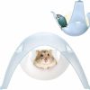 Small Animal Pawsayes | Pawsayes Hamster Bird Parrot Space Capsule Hideout House Bed Hangable Standing Stand Hide Nest Hut Hammock Cage Accessories For Hamster Parrot Bird