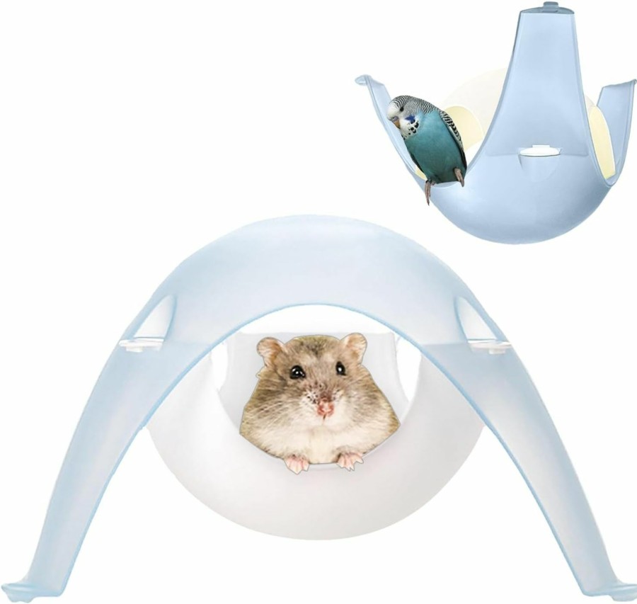 Small Animal Pawsayes | Pawsayes Hamster Bird Parrot Space Capsule Hideout House Bed Hangable Standing Stand Hide Nest Hut Hammock Cage Accessories For Hamster Parrot Bird