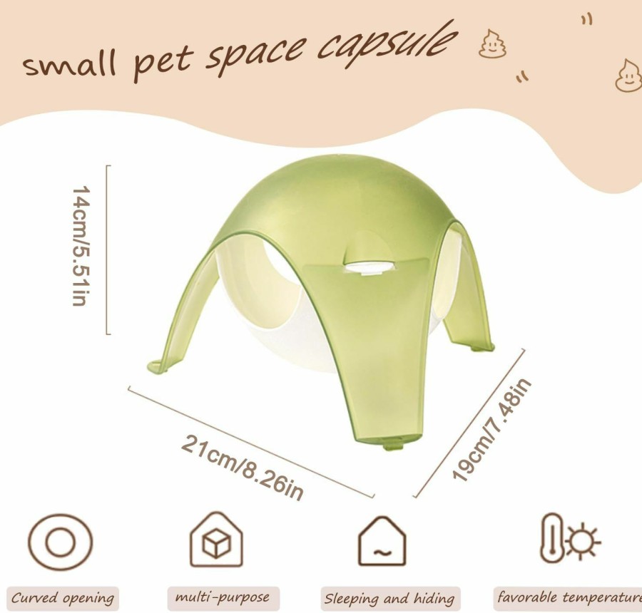 Small Animal Pawsayes | Pawsayes Hamster Bird Parrot Space Capsule Hideout House Bed Hangable Standing Stand Hide Nest Hut Hammock Cage Accessories For Hamster Parrot Bird