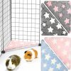 Small Animal Ylinge | Ylinge 4 Pcs Guinea Pig Bed Mat Guinea Pig Corner Hideout 12 X 12'' Corner Hideout For Cage Small Animal Corner Bed Hammock Fleece Sleeping Pad Cage Accessories(Paw)