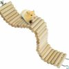 Small Animal Hamiledyi | Syrian Hamster Bendy Long Wood Bridges,Dwarf Hamster Bendable Ladder Hideout Toys,Gerbil Chewing Natural Wooden Stuff For Teeth,Hamsters Cage Ramp Climbing Activity For Rodents,Mouse,Mice,Rat