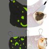 Small Animal HOMEYA | Guinea Pig Hanging Tunnel Hammocks - Homeya 2 Pcs Luminous Small Animal Pet Hideout Bunkbed Cage Cave Toys For Hamster Squirrel Ferret Hedgehog Chinchilla - Cage Accessories