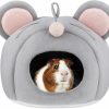 Small Animal Olerqzer | Guinea Pig Bed,Guinea Pig Hideout,Chinchilla,Hamsters,Hedgehog,Dwarf Rabbits,Small Animal Cozy House Bed Cage Accessories