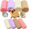 Small Animal ZALALOVA | 8 Pieces Guinea Pigs Quick-Dry Soft Jacquard Blankets Longer 29.5 X 13.8 & 11.8 X 11.8 With Skin-Friendly For Hamster Carpet Squirrel Bath Towel Small Pet Supplies Cage