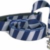 Small Animal Yellow Dog Design | Yellow Dog Design Team Spirit Blue And Silver Ez-Grip Dog Leash-With Comfort Handle-Large-1\" And 5 Feet (60\")