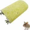 Small Animal Litewood | Lava Ledge Birds Rats Chinchillas, Teeth Grinding Lava Block For Rabbits, Hamsters And Parrots, Mineral Block, Easy Installation Random Color