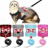 Small Animal Weewooday | 4 Pieces Small Pet Harness Vest And Leash Set With Cute Bowknot And Safe Bell Decor Chest Strap Harness For Outdoor Walking Rabbit Ferret Guinea Pig Bunny Hamster Puppy Kitten (Small)