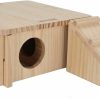 Small Animal HEEPDD | Heepdd Hamster Hideout, Small Pets Wood Hamster House With Ladder For Dwarf Syrian Hamster Gerbil Mouse