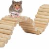 Small Animal Hamiledyi | Hamiledyi Hamster Bridge,Hamster Wooden Bridge Bendy Climbing Ladder,Hamster Long Suspension Bridge Chew Toys For Hamster Rat Mice Gerbil Chinchilla Guinea Pig Chipmunk Sugar Glider