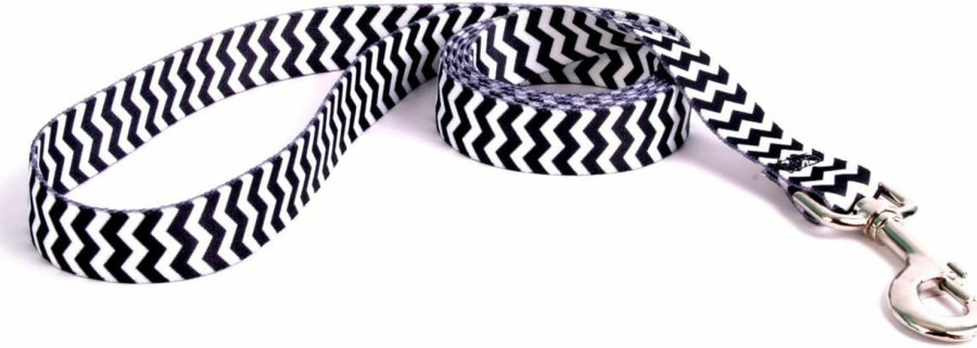 Small Animal Yellow Dog Design | Yellow Dog Design Chevron-Licorice Dog Leash 3/8\" Wide And 5' (60\") Long, X-Large