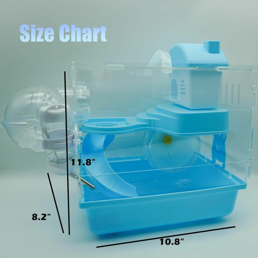 Small Animal neolun | Neolun Homes For Pets Hamster Cage | Awesome Arcade Hamster Home (Blue)