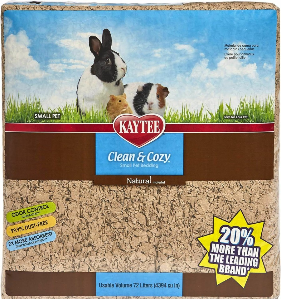 Small Animal Kaytee | Kaytee Clean & Cozy Natural Bedding For Pet Guinea Pigs, Rabbits, Hamsters, Gerbils, And Chinchillas, 72 Liters