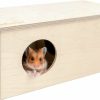 Small Animal Niteangel | Niteangel Birch Chamber-Maze Hamster Hideout - Small Pets Woodland House Habitats Decor For Hamster Mice Gerbils Mouse