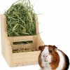 Small Animal Wontee | Rabbit Hay Feeder Rack Wooden Food Manger Grass Holder For Small Pets Bunny Chinchilla Guinea Pigs