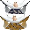 Small Animal RIQIIIKY | Riqiiiky 2 Pcs Ferret Rat Hammock Ferret Hammocks For Rat Accessories Guinea Pig Hammock Pet Cage Hanging Bunkbed Hammock Guinea Pig Hideout Bed For Guinea Pig Squirrel Chinchilla Playing And Sleeping